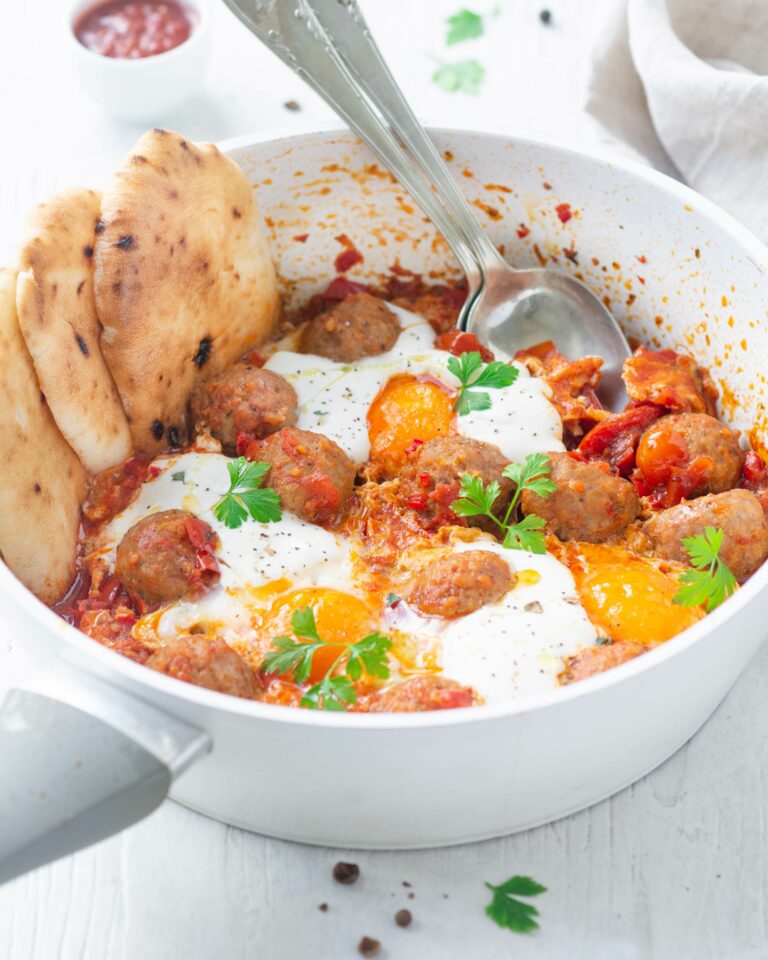 Shakshuka con polpette di vitello