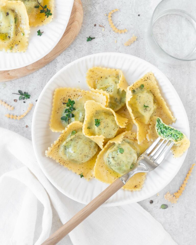 ravioli ricotta e spinaci