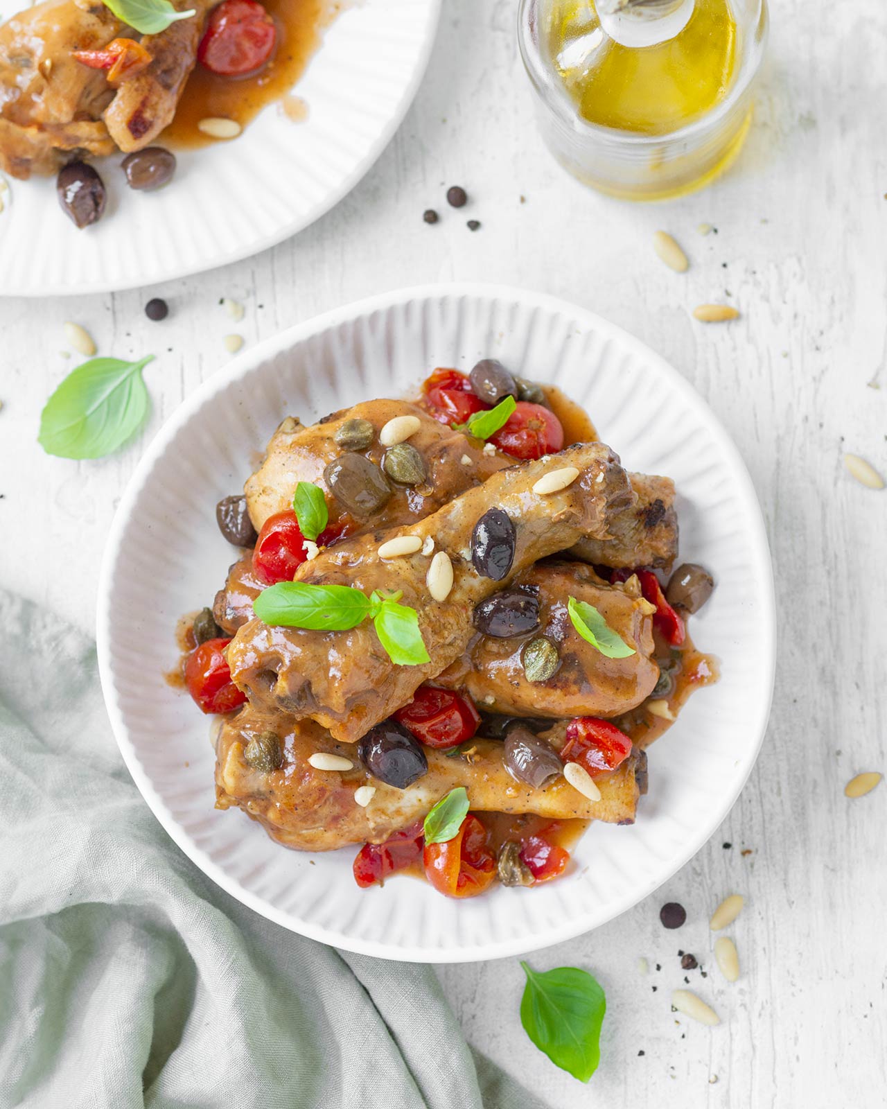 Cosce di pollo alla ligure
