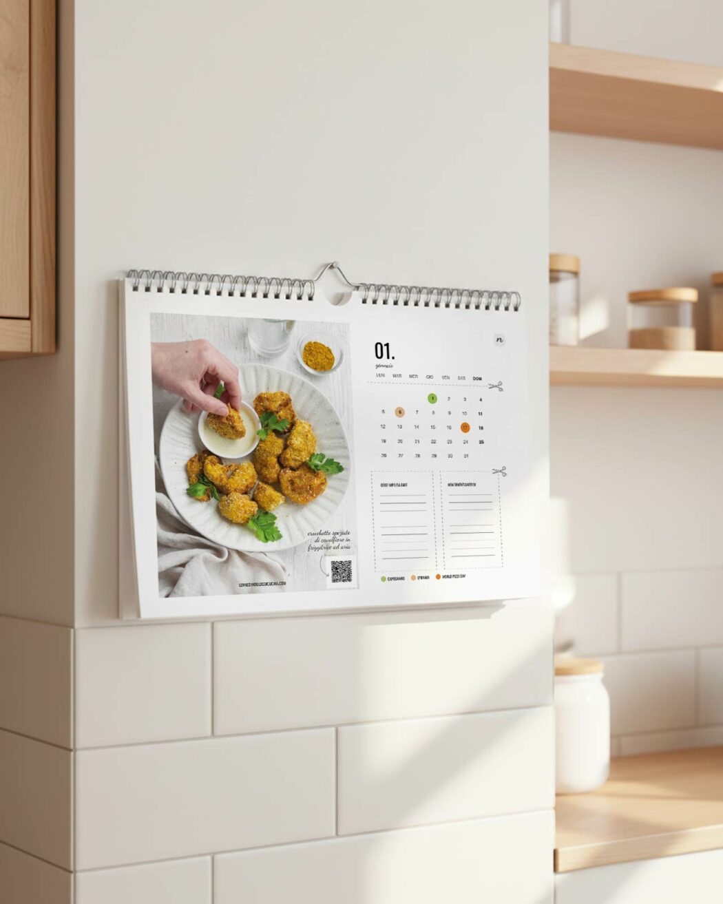 Il mio calendario 2026 gratuito: 12 mesi di ricette e ispirazioni 