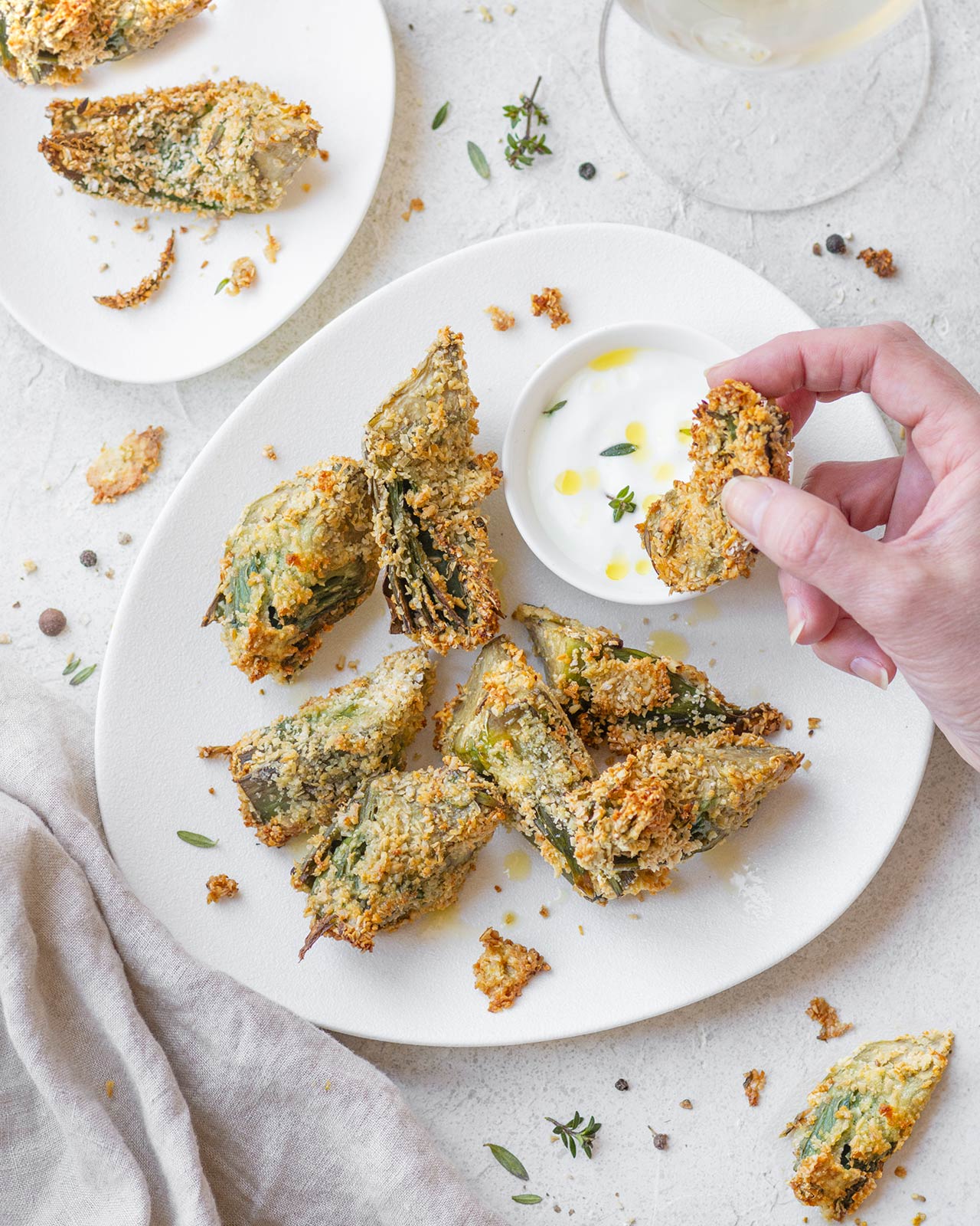 La ricetta dei carciofi gratinati in friggitrice ad aria