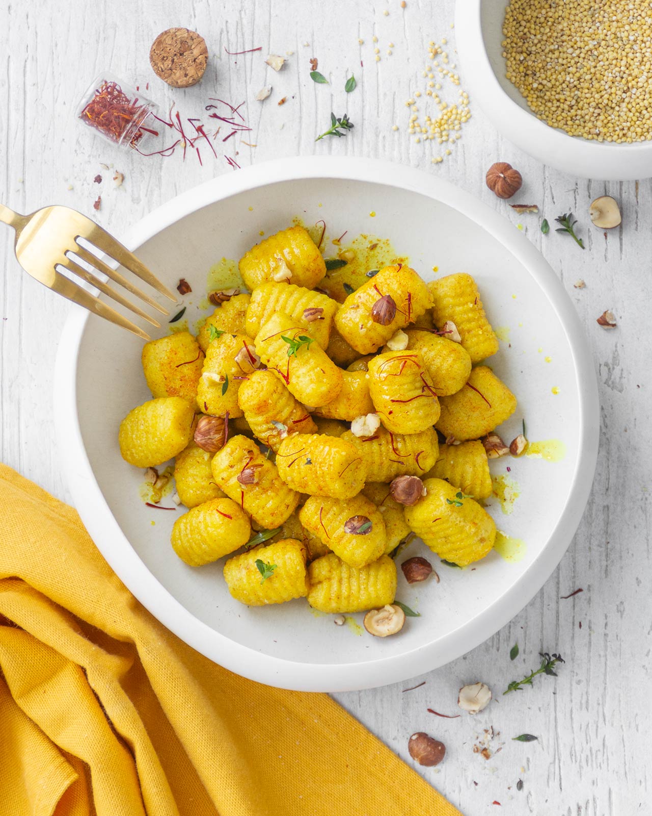 Gnocchi di miglio allo zafferano: la ricetta senza glutine