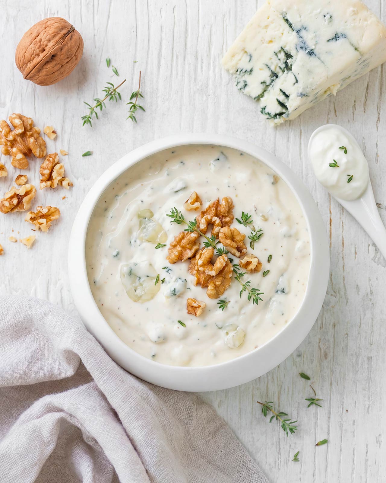 Salsa blue cheese e noci: la ricetta cremosa e saporita